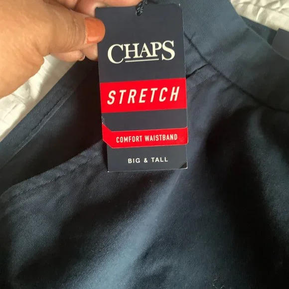NWT Men's Big and Tall Chaps Navy Short Size 52 - Picture 4 of 4